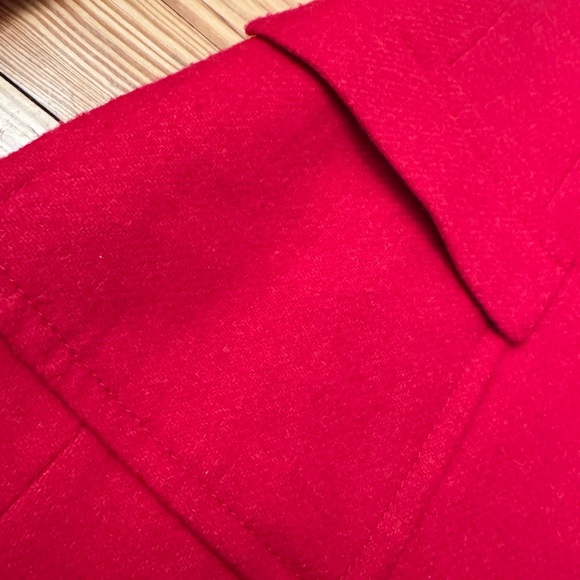 Talbots Bright Red Wool-Blend Notch Lapel Blazer - Picture 5 of 11